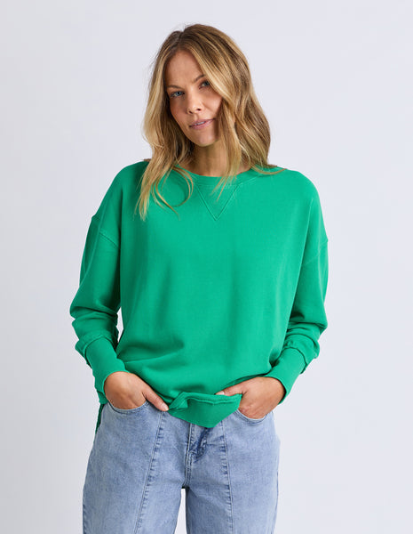 FOXWOOD - DELILAH CREW BRIGHT GREEN