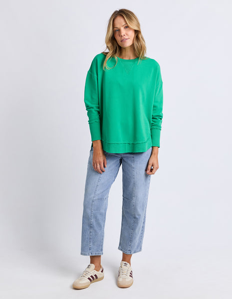 FOXWOOD - DELILAH CREW BRIGHT GREEN