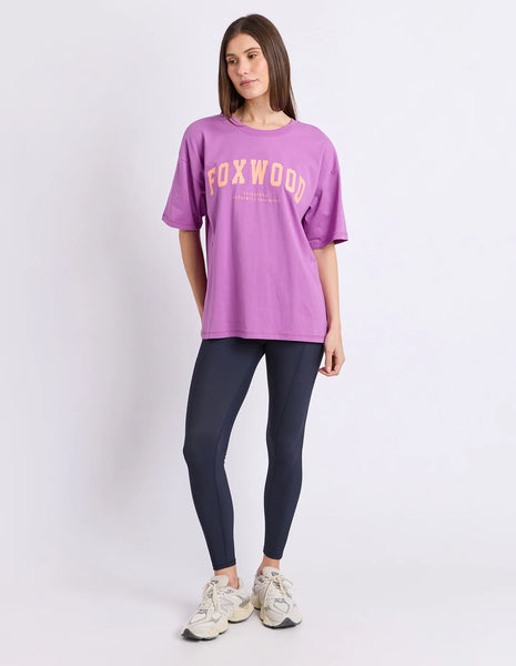 FOXWOOD - INTERVAL TEE PURPLE/ORANGE