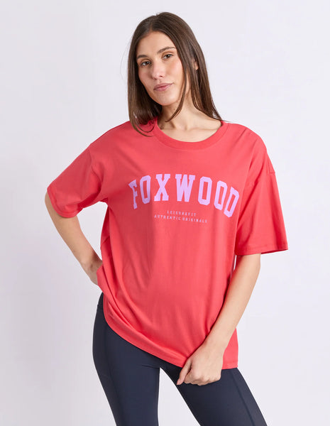 FOXWOOD - INTERVAL TEE RASPBERRY