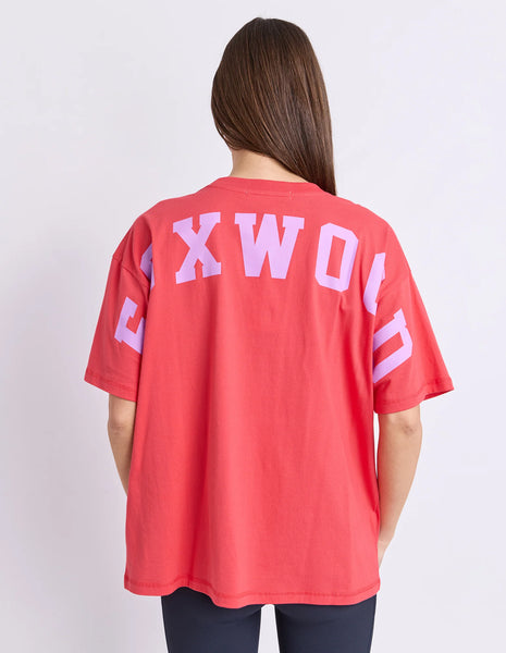 FOXWOOD - INTERVAL TEE RASPBERRY