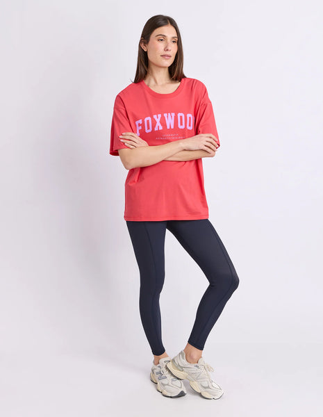 FOXWOOD - INTERVAL TEE RASPBERRY