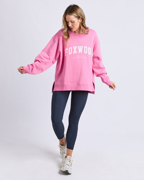 FOXWOOD - INTERVAL CREW BUBBLEGUM PINK/WHITE