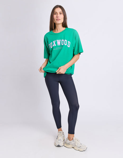 FOXWOOD - INTERVAL TEE BRIGHT GREEN/PINK