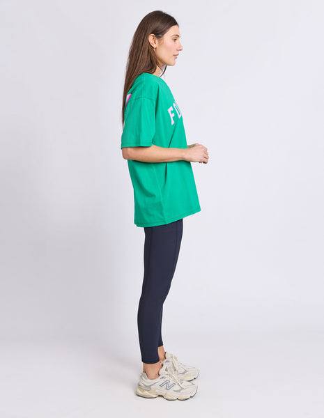 FOXWOOD - INTERVAL TEE BRIGHT GREEN/PINK