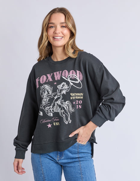 FOXWOOD - LASSO CREW BLACK
