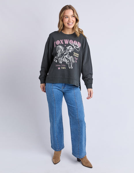 FOXWOOD - LASSO CREW BLACK