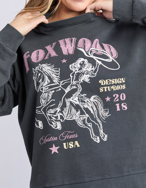 FOXWOOD - LASSO CREW BLACK