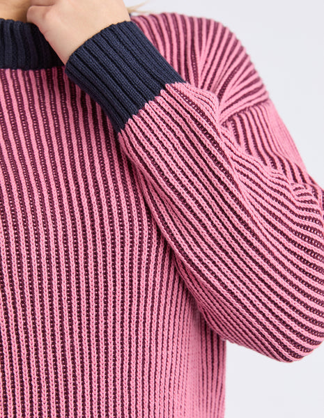 FOXWOOD - LUELLA CREW KNIT WINDSOR WINE