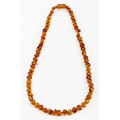 AMBER NECKLACE - COGNAC