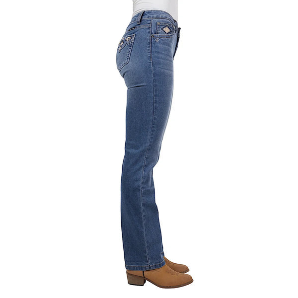 PURE WESTERN - WMNS GIA HI RISE BOOTCUT JEAN 34L