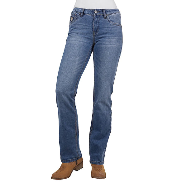 PURE WESTERN - WMNS GIA HI RISE BOOTCUT JEAN 34L