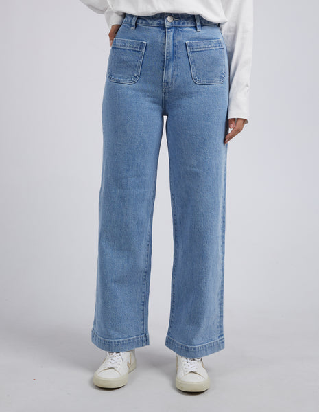 FOXWOOD - SARAH WIDE LEG JEAN LIGHT BLUE
