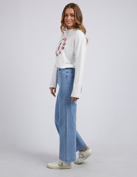 FOXWOOD - SARAH WIDE LEG JEAN LIGHT BLUE