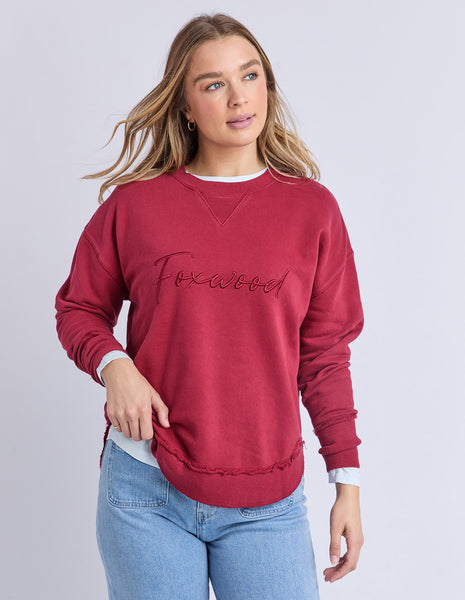FOXWOOD - SIGNATURE CREW RHUBARB RED