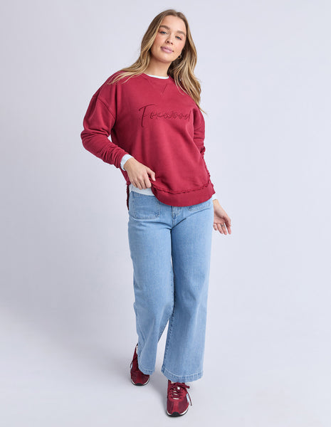 FOXWOOD - SIGNATURE CREW RHUBARB RED