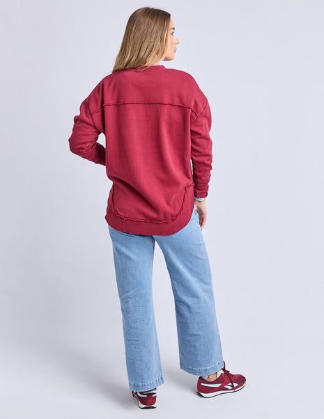 FOXWOOD - SIGNATURE CREW RHUBARB RED