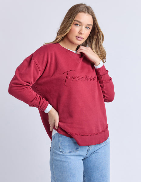 FOXWOOD - SIGNATURE CREW RHUBARB RED