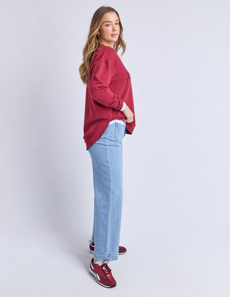 FOXWOOD - SIGNATURE CREW RHUBARB RED