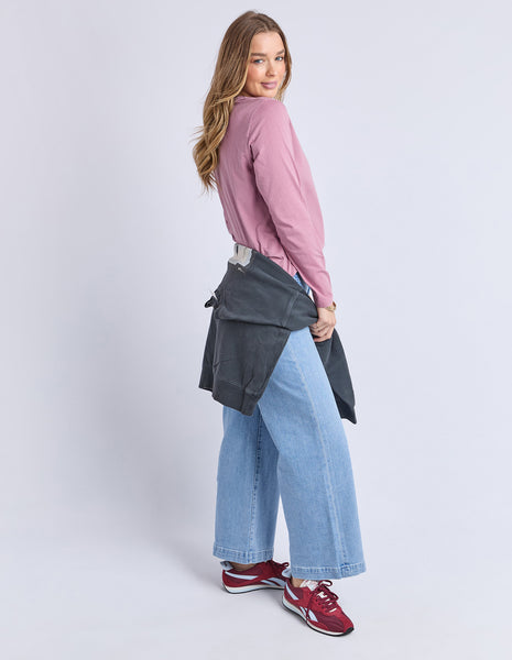 FOXWOOD - SIGNATURE LONG SLEEVE TEE DUSTY ROSE