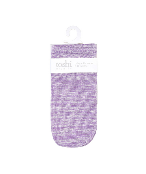 TOSHI - ORGANIC MARLE ANKLE SOCKS LAVENDER